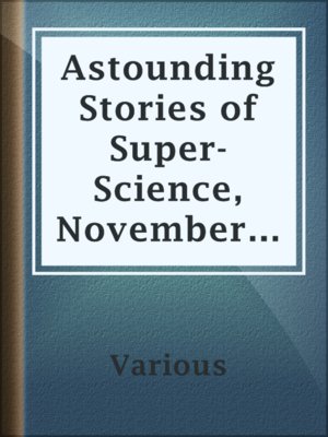 cover image of Astounding Stories of Super-Science, November, 1930